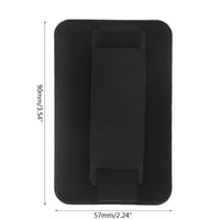 HKM-878995 Lycra Mobile Phone Back Sticker Card Holder - Imitation Leather, Plain Design, 58*92mm