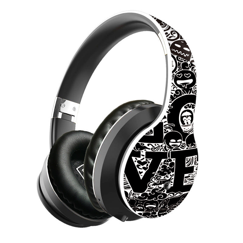 HKM-878995 Wireless Bluetooth Headphones with Heavy Bass for Music and Sports, Built-in Microphone, 10-Hour Battery Life