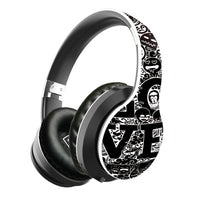 HKM-878995 Wireless Bluetooth Headphones with Heavy Bass for Music and Sports, Built-in Microphone, 10-Hour Battery Life