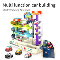 HKM-879187 Multi-Layer Revolving Elevator Parking Garage for Car Play with DIY Assembly