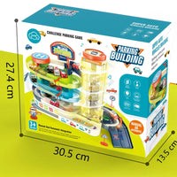HKM-879187 Multi-Layer Revolving Elevator Parking Garage for Car Play with DIY Assembly