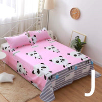 HKM-879251 Geometric Pattern Flat Sheet for Single or Double Beds - Versatile Bedding in Elegant Design
