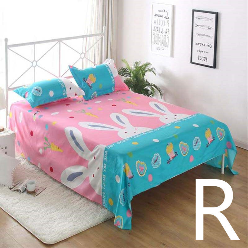 HKM-879251 Geometric Pattern Flat Sheet for Single or Double Beds - Versatile Bedding in Elegant Design