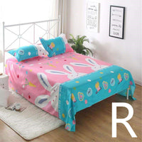 HKM-879251 Geometric Pattern Flat Sheet for Single or Double Beds - Versatile Bedding in Elegant Design