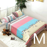 HKM-879251 Geometric Pattern Flat Sheet for Single or Double Beds - Versatile Bedding in Elegant Design