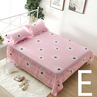 HKM-879251 Geometric Pattern Flat Sheet for Single or Double Beds - Versatile Bedding in Elegant Design