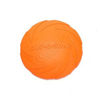 HKM-879379 Natural Rubber Dog Flying Disc for Fetch and Training - Soft Catch Design, Available in Sizes S and L