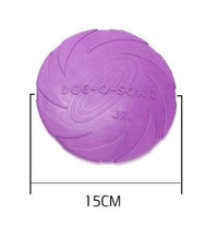 HKM-879379 Natural Rubber Dog Flying Disc for Fetch and Training - Soft Catch Design, Available in Sizes S and L
