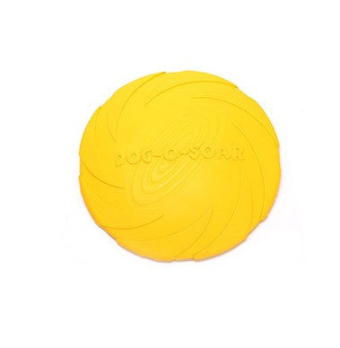 HKM-879379 Natural Rubber Dog Flying Disc for Fetch and Training - Soft Catch Design, Available in Sizes S and L
