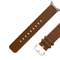 HKM-879443 Straight Interface Leather Watch Strap - Compatible with Google Devices - Available in Multiple Colors - 20mm Width