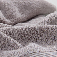 HKM-879507 Light Card Color Pure Cotton Towel with Embroidery - 34x74 cm