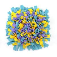 HKM-879571 Dog Sniffing Puzzle Mat - Plush Food-Dispensing Toy for Interactive Play and Mental Stimulation
