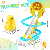 HKM-879571 Electric Duck Climbing Race Toy for Kids - Fun Sliding & Stair Navigation