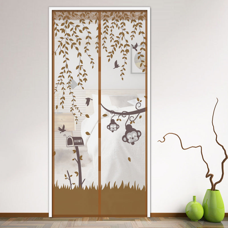 KTX-879635 Self-Absorbent Magnetic Mosquito Curtain - Insect-Proof Screen Door, 90cm x 210cm
