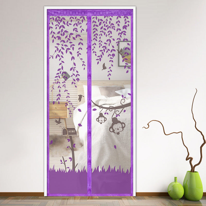 KTX-879635 Self-Absorbent Magnetic Mosquito Curtain - Insect-Proof Screen Door, 90cm x 210cm