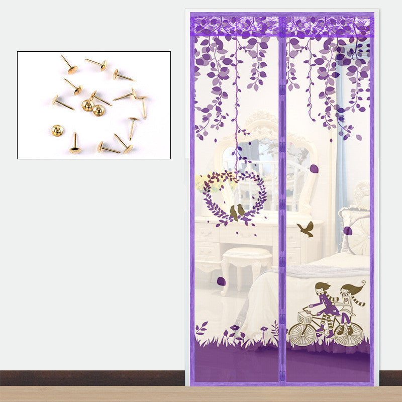 KTX-879635 Self-Absorbent Magnetic Mosquito Curtain - Insect-Proof Screen Door, 90cm x 210cm