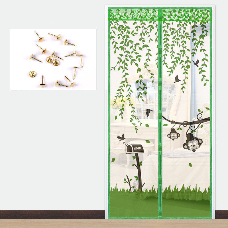 KTX-879635 Self-Absorbent Magnetic Mosquito Curtain - Insect-Proof Screen Door, 90cm x 210cm