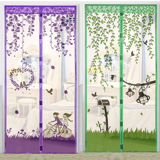 KTX-879635 Self-Absorbent Magnetic Mosquito Curtain - Insect-Proof Screen Door, 90cm x 210cm