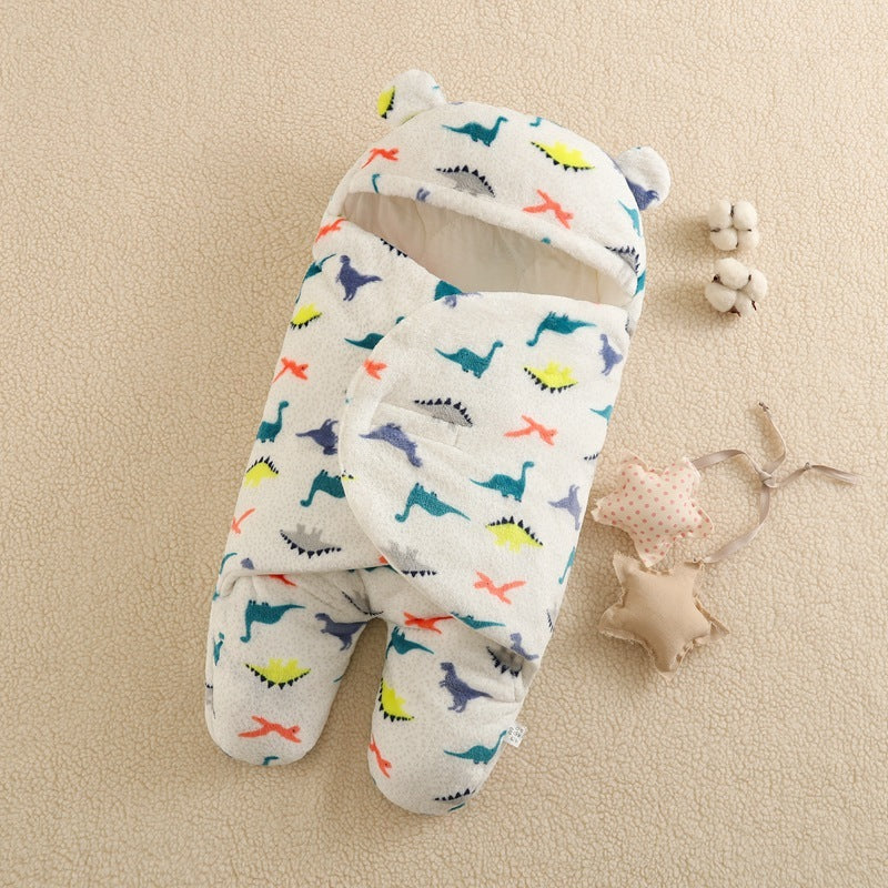 HKM-880083 Adorable Cartoon Printed Flannel Sleeping Bag for Babies, Various Designs Available