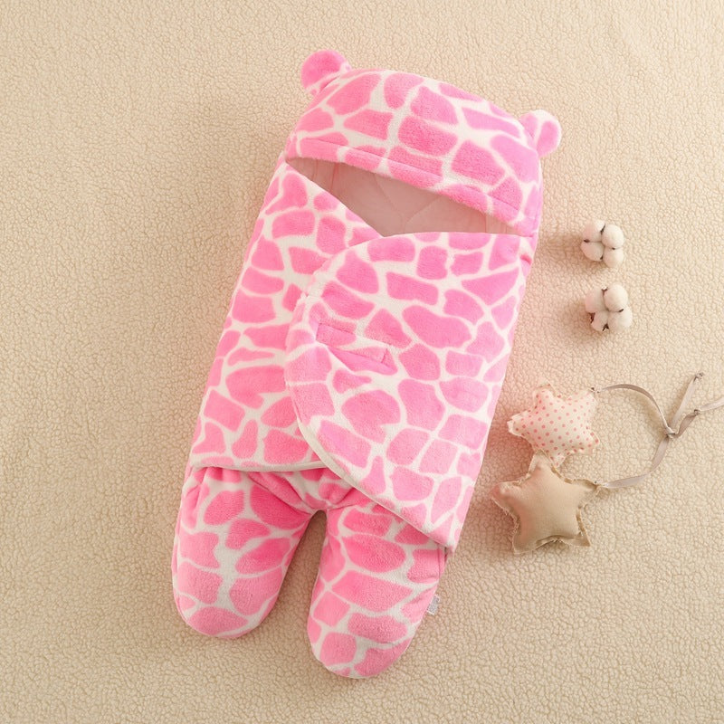 HKM-880083 Adorable Cartoon Printed Flannel Sleeping Bag for Babies, Various Designs Available