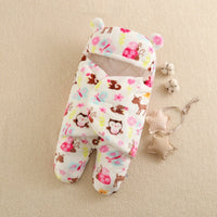 HKM-880083 Adorable Cartoon Printed Flannel Sleeping Bag for Babies, Various Designs Available