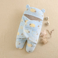 HKM-880083 Adorable Cartoon Printed Flannel Sleeping Bag for Babies, Various Designs Available