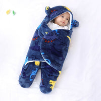 HKM-880083 Adorable Cartoon Printed Flannel Sleeping Bag for Babies, Various Designs Available