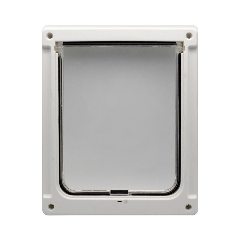 HKM-880083 Dual-Sided Pet Door with Locking Rear Panel, High-Grade ABS, 35cm x 29cm