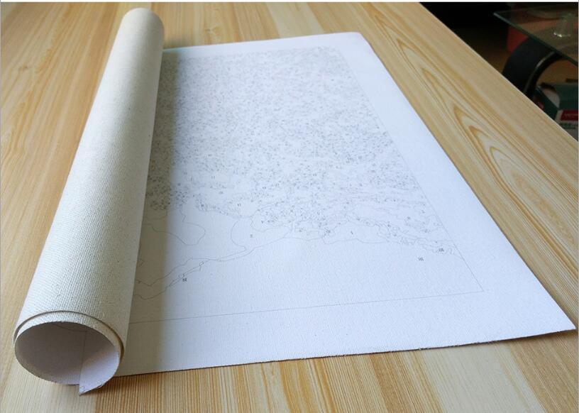 HKM-880083 Framed Picture DIY Acrylic Painting Kit - 40x50cm Eco-Friendly Non-Toxic Paint