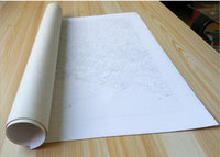 HKM-880083 Framed Picture DIY Acrylic Painting Kit - 40x50cm Eco-Friendly Non-Toxic Paint