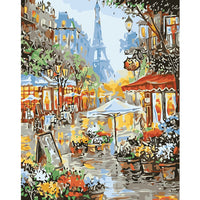 HKM-880083 Framed Picture DIY Acrylic Painting Kit - 40x50cm Eco-Friendly Non-Toxic Paint