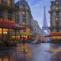 HKM-880083 Framed Picture DIY Acrylic Painting Kit - 40x50cm Eco-Friendly Non-Toxic Paint