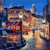 HKM-880083 Framed Picture DIY Acrylic Painting Kit - 40x50cm Eco-Friendly Non-Toxic Paint
