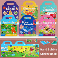HKM-880083 Portable Baby Quiet Puzzle Sticker Book for Early Learning and Concentration Training