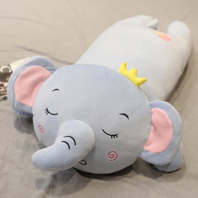 HKM-880211 Cute Animal Plush Pillows - Elephant, Pig, Shiba Inu, Koala - Soft PP Cotton Filling