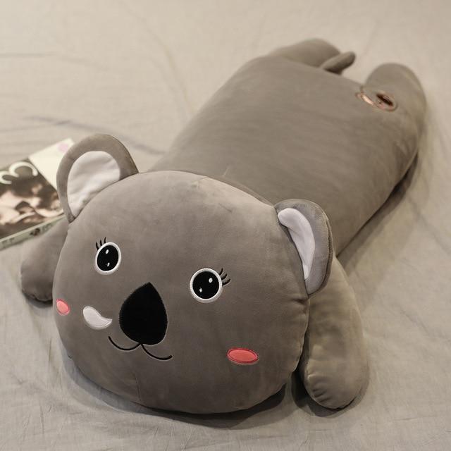 HKM-880211 Cute Animal Plush Pillows - Elephant, Pig, Shiba Inu, Koala - Soft PP Cotton Filling
