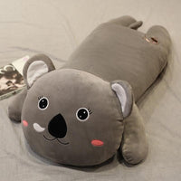 HKM-880211 Cute Animal Plush Pillows - Elephant, Pig, Shiba Inu, Koala - Soft PP Cotton Filling