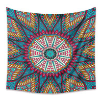 HKM-880403 Bohemian Mandala Tapestry - Polyester Fiber, Multiple Sizes Available
