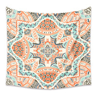 HKM-880403 Bohemian Mandala Tapestry - Polyester Fiber, Multiple Sizes Available