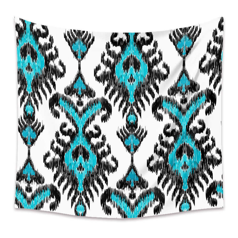 HKM-880403 Bohemian Mandala Tapestry - Polyester Fiber, Multiple Sizes Available