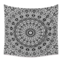 HKM-880403 Bohemian Mandala Tapestry - Polyester Fiber, Multiple Sizes Available