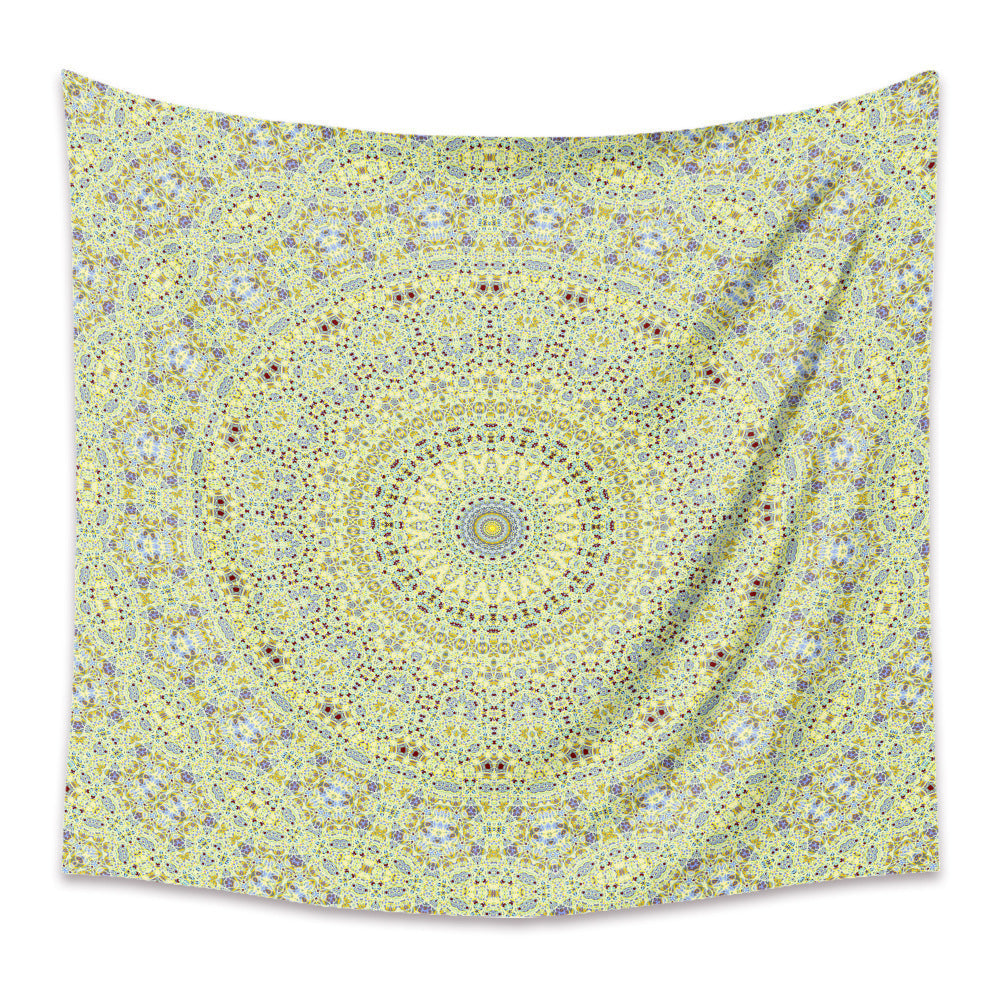 HKM-880403 Bohemian Mandala Tapestry - Polyester Fiber, Multiple Sizes Available