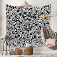 HKM-880403 Bohemian Mandala Tapestry - Polyester Fiber, Multiple Sizes Available