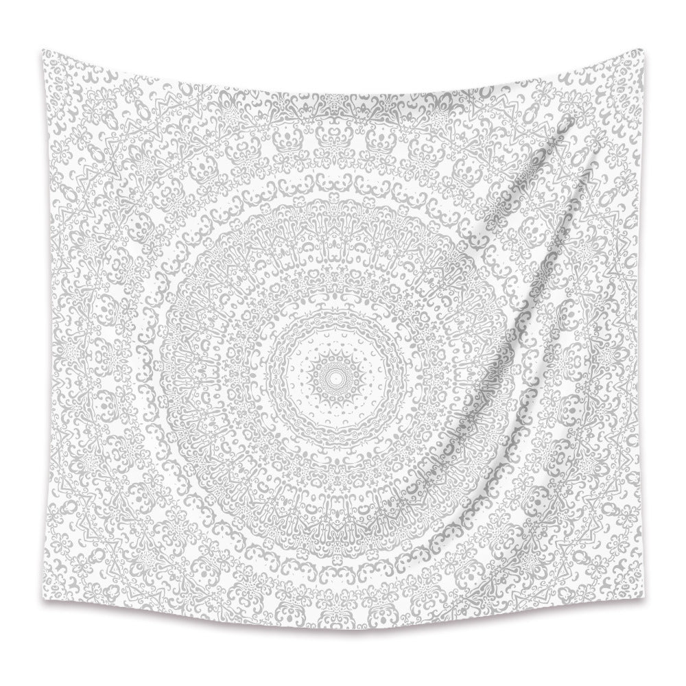 HKM-880403 Bohemian Mandala Tapestry - Polyester Fiber, Multiple Sizes Available