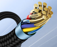 HKM-880467 Lough Airbag 360-Degree Fast Magnetizing Data Cable - 8PIN, Micro USB, TYPE-C, Available in 0.5m, 1m, 2m