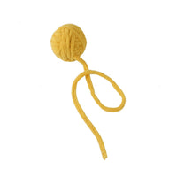 HKM-880531 Colorful Plush Cat Self-Play Toy Ball with Tail - 5cm Diameter
