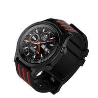 HKM-880595 Full Touch Smart Watch with Heart Rate Monitor, Zinc Alloy Design, Waterproof, USB Interface, Black and Red, Black and White, Black and Gray