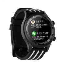 HKM-880595 Full Touch Smart Watch with Heart Rate Monitor, Zinc Alloy Design, Waterproof, USB Interface, Black and Red, Black and White, Black and Gray