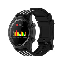 HKM-880595 Full Touch Smart Watch with Heart Rate Monitor, Zinc Alloy Design, Waterproof, USB Interface, Black and Red, Black and White, Black and Gray