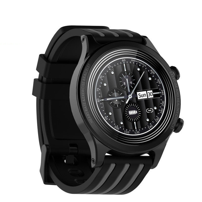 HKM-880595 Full Touch Smart Watch with Heart Rate Monitor, Zinc Alloy Design, Waterproof, USB Interface, Black and Red, Black and White, Black and Gray